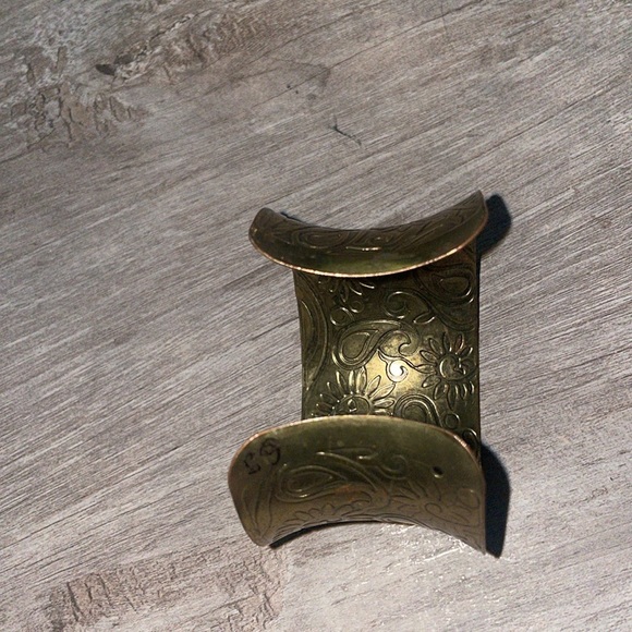 Vintage gold plated cuff bracelet - Picture 4 of 4